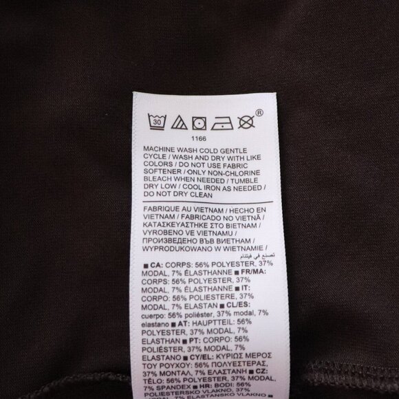 Athleta Women's Brown XXS Ease In Oversized 3/4 Sleeve Activewear Stretch Top - Picture 14 of 15